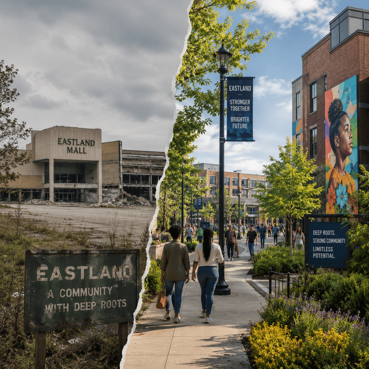 Eastland community streetscape
